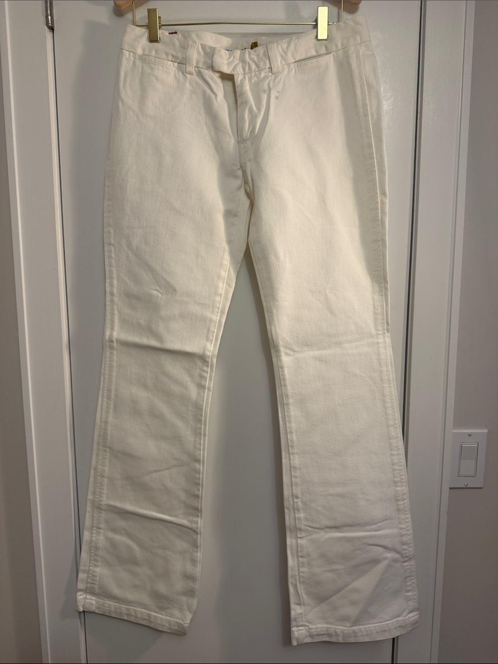 7 For All Mankind U094056U  White Denim 100% Cotton Boot cut Pants Size:30/34